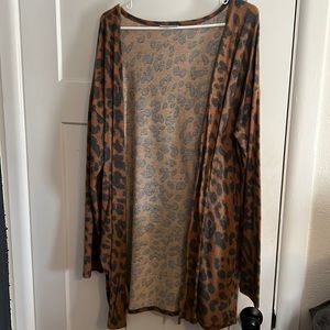 White Birch cardigan size Large